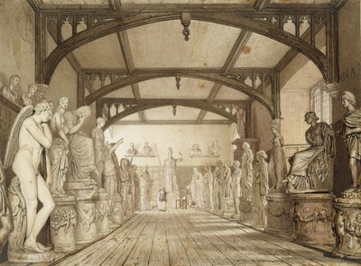 The Sculpture Gallery in the Examination Schools, Oxford by William Westall